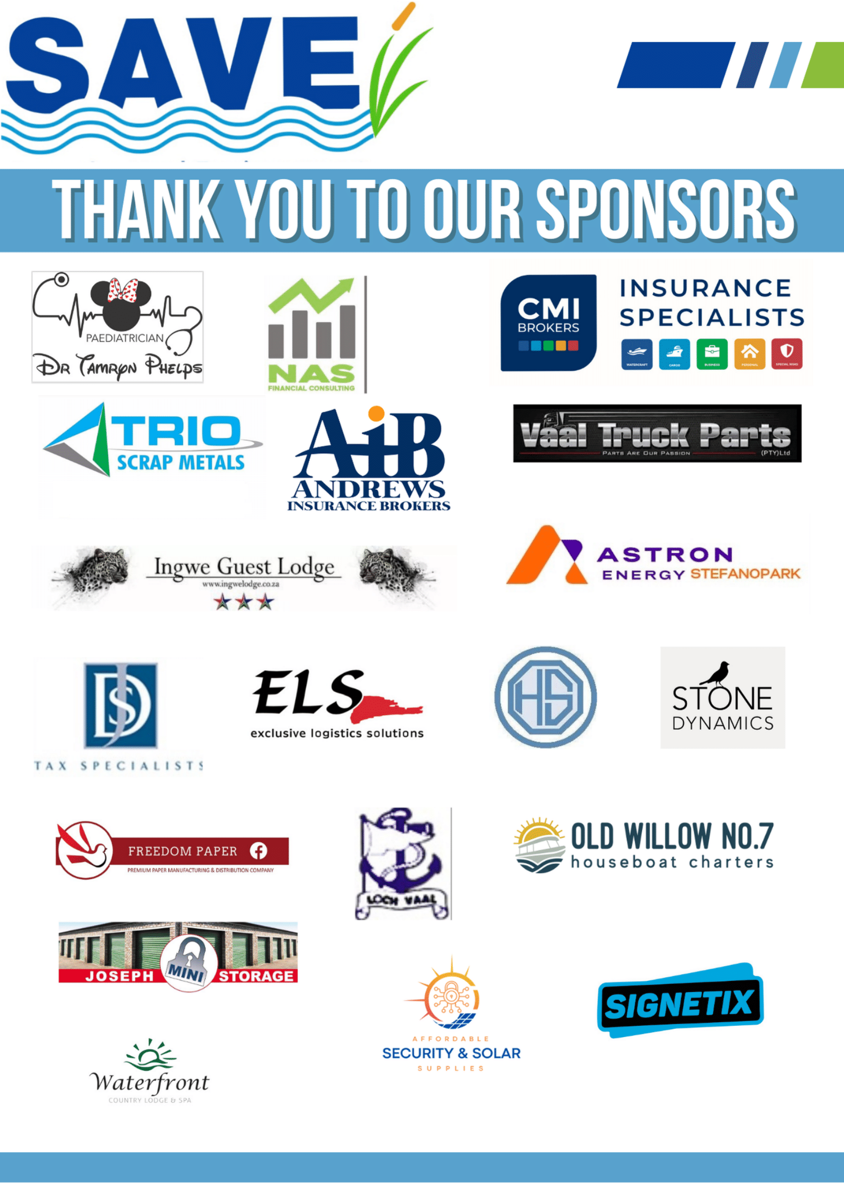 Save the vaal golf day 2025 sponsors