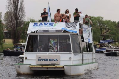 Community members celebrating the Opening of the Vaal River 2025 event