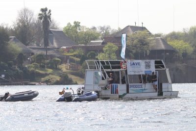 Community members celebrating the Opening of the Vaal River 2025 event